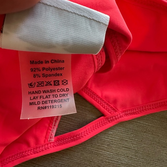 Beach Bunny Iridescent Bikini top with neon pink Trim - Picture 7 of 7